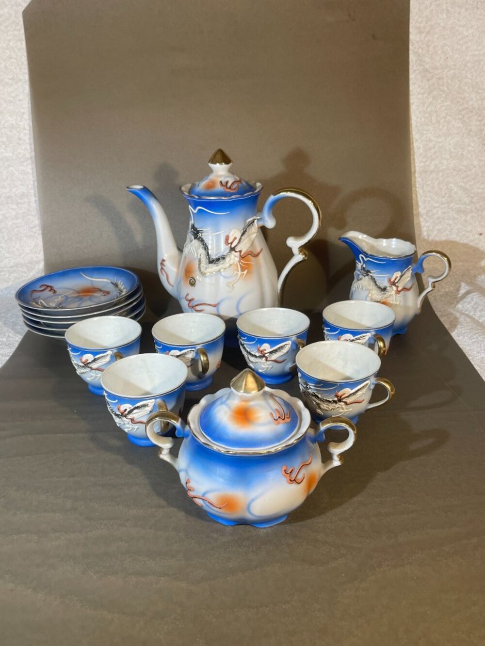 16 pc. Moriage Dragonware Tea Set (See Notes) (inv #19-64)